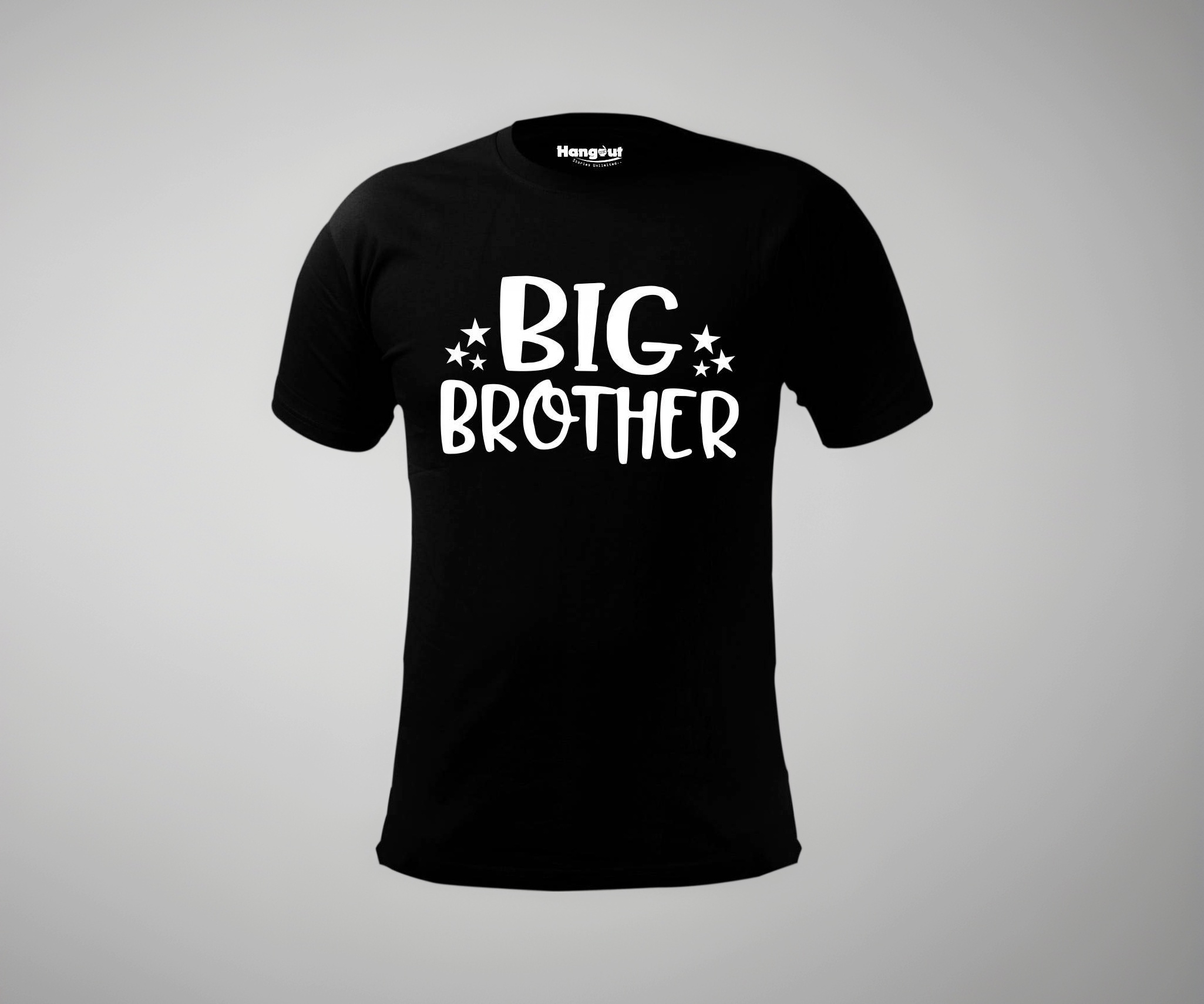 Buy Hangout Hub Boys T-Shirts Big Brother Printed (Black;2-4 Years
